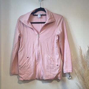 Joan Vass Light Pink Utility Jacket Sz SP B125